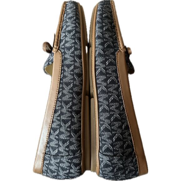 Michael Kors Juliette Moc Loafers Dark Denim Logo Size 10 NWT - Picture 9 of 9
